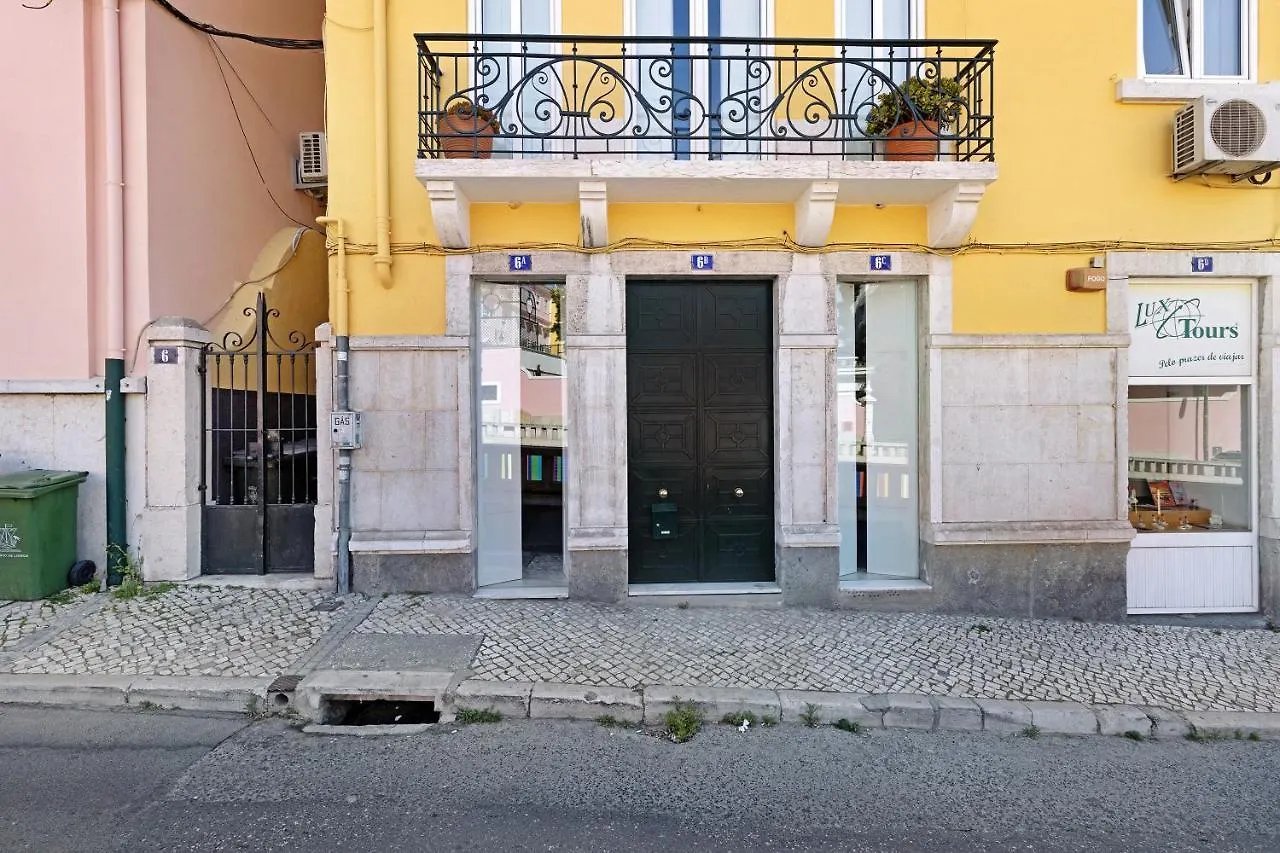 Rainbow Wall Lisbon Loft Apartment Portugal